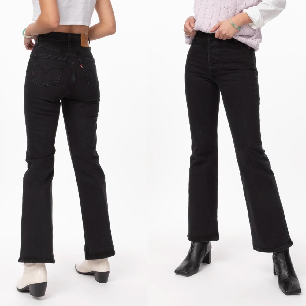Levi's Women's Black Boot Cut Jeans - Picture 2 of 10